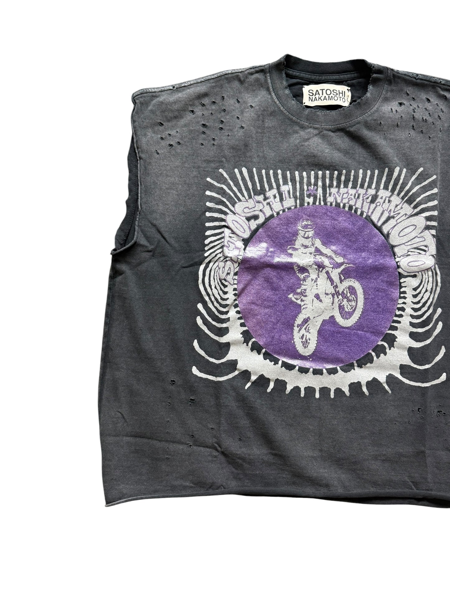Satoshi Nakamoto Globe Of Death Cutoff T-Shirt