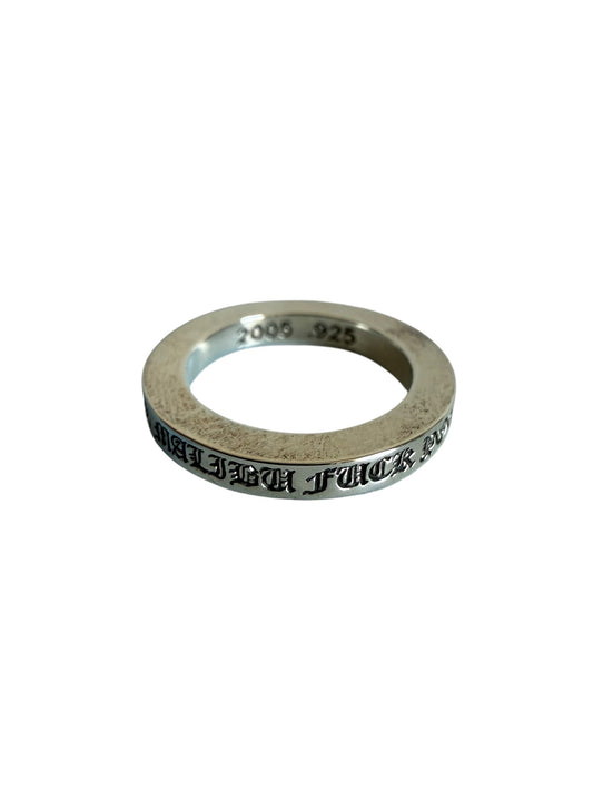 Chrome Hearts Malibu FU 3MM Spacer Silver Ring