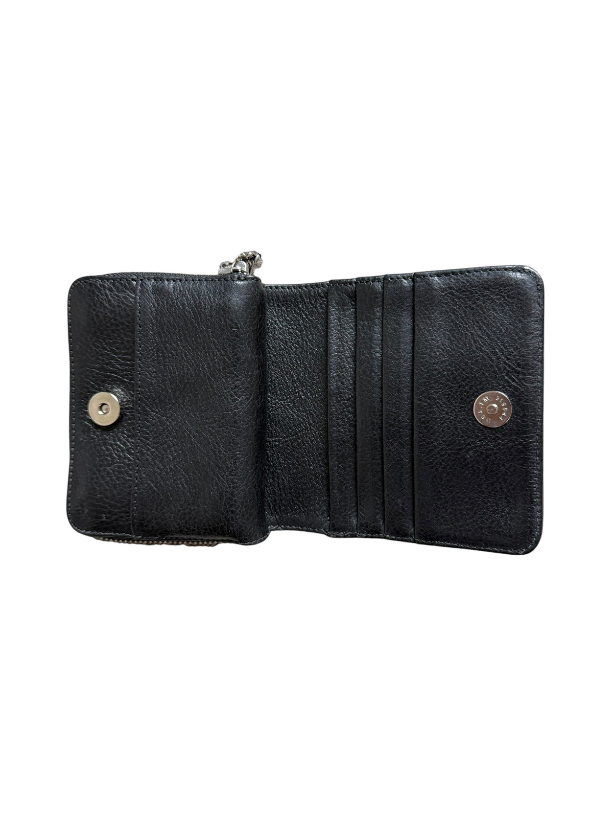 Chrome Hearts Leather Wallet Zip Pouch