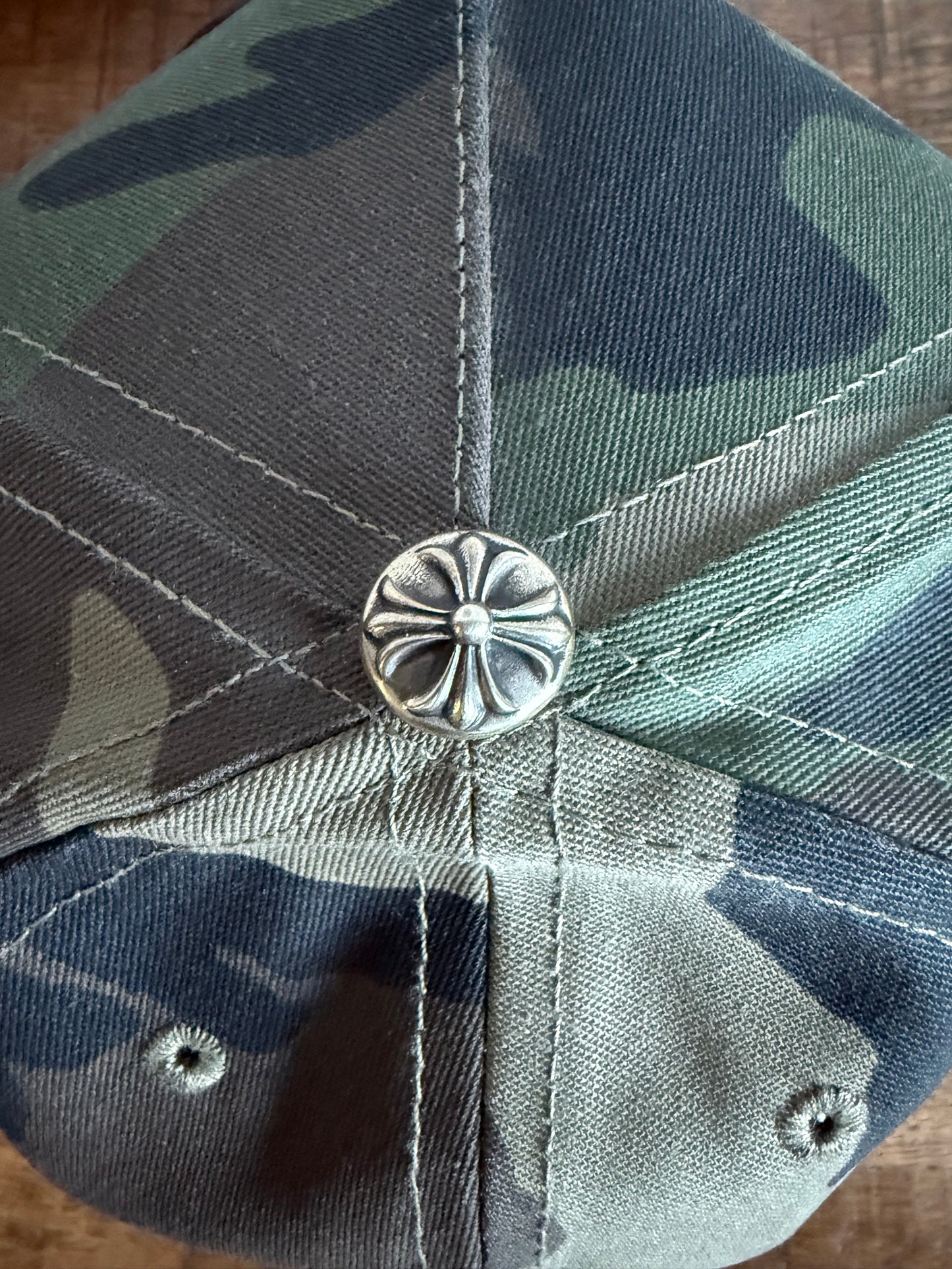 Chrome Hearts CH Logo Snapback Hat Camo