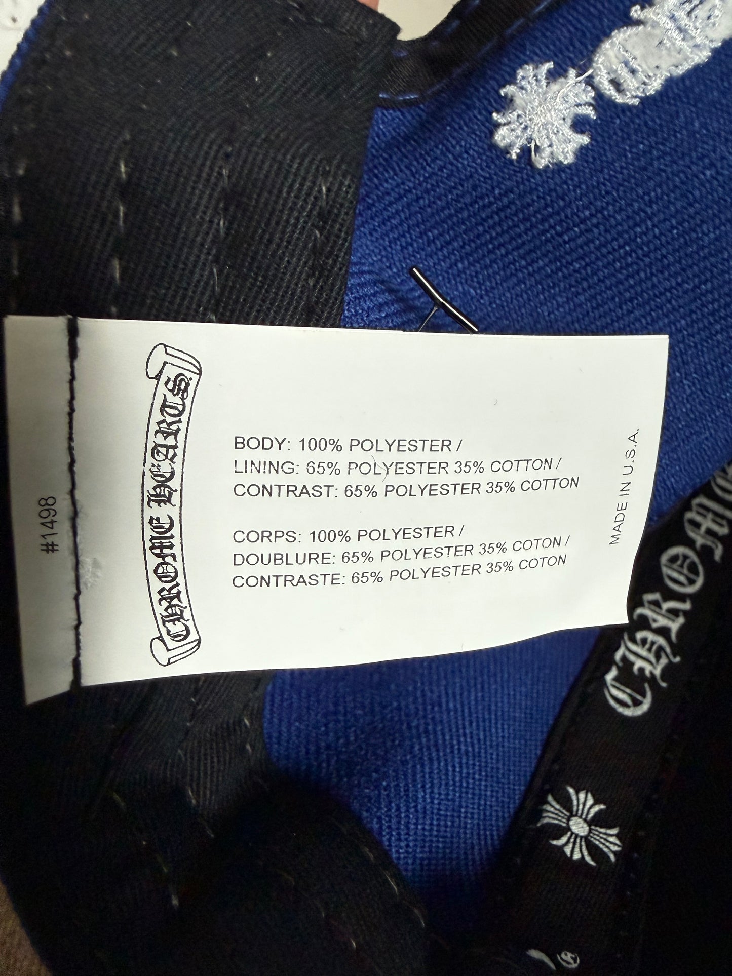 Chrome Hearts 6 Panel Logo Snapback
