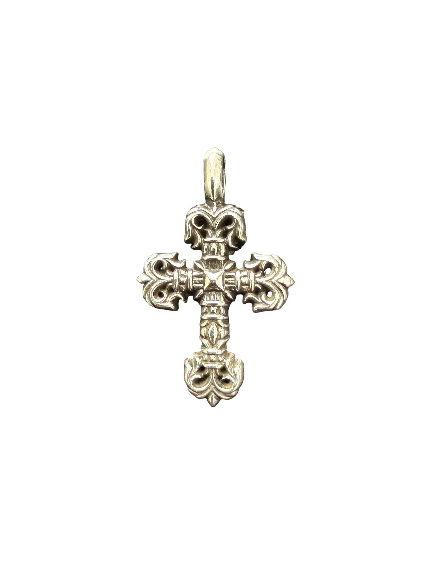 Chrome Hearts Filigree Cross Silver Charm