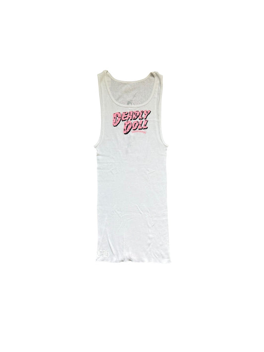 Chrome Hearts Deadly Doll Cemetery Cross Tank Top