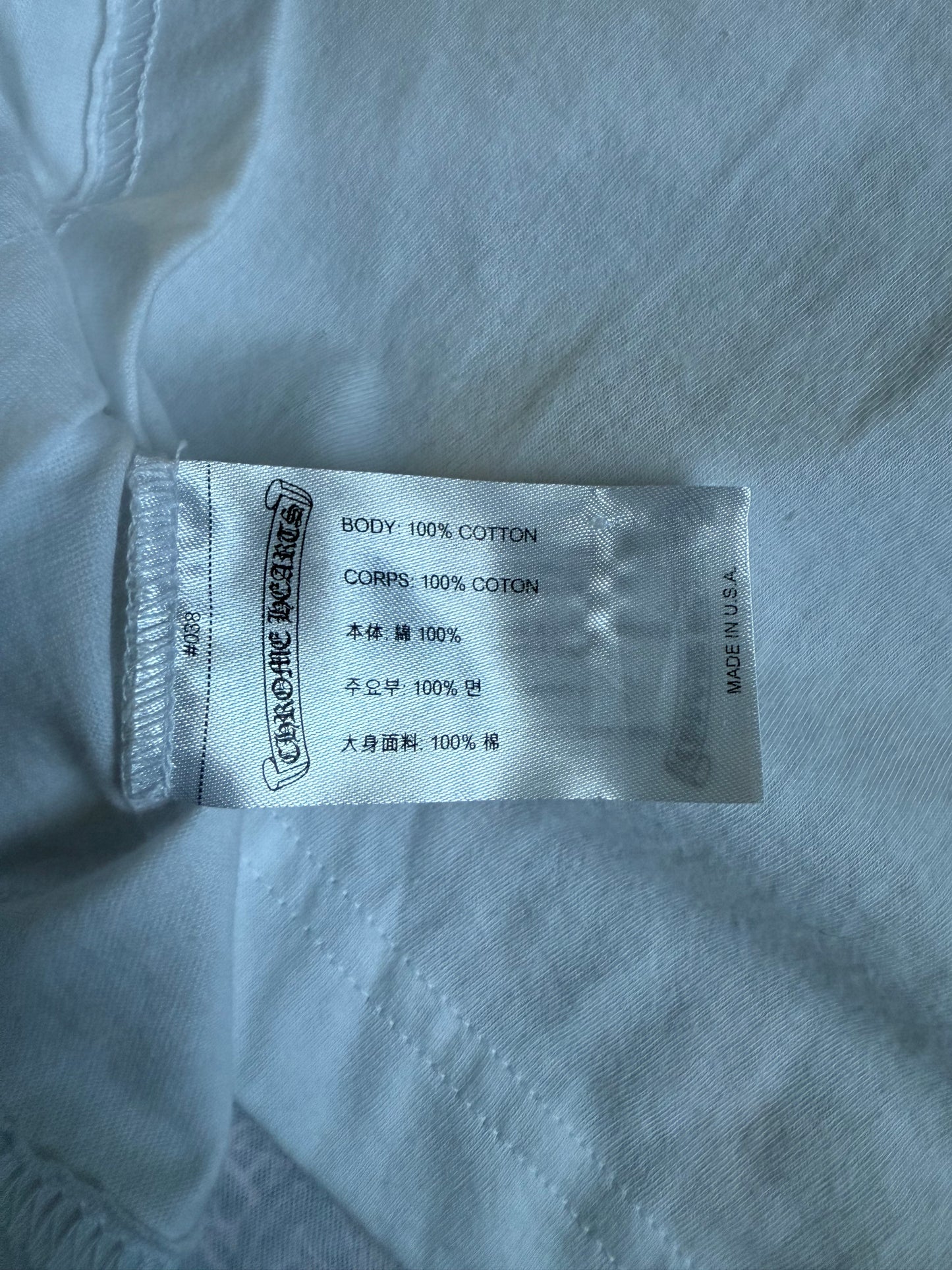 Chrome Hearts Foti Harris Teeter Scroll SS T-Shirt White/Pink