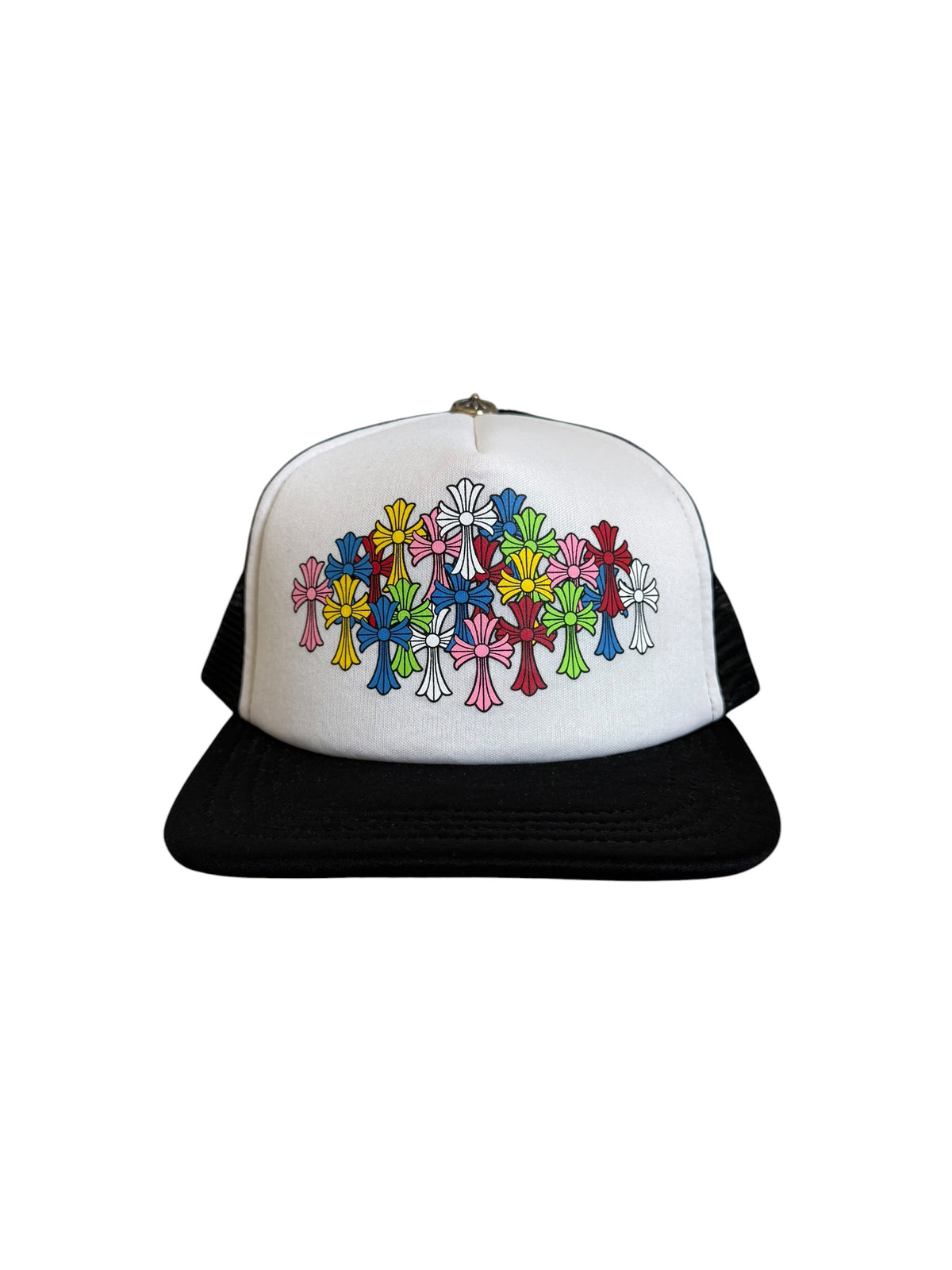 Chrome Hearts Multicolor Rainbow Cross Trucker