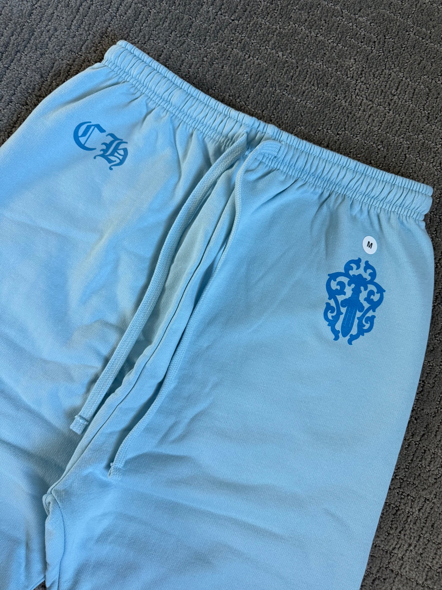 Chrome Hearts Vine Dagger Art Basel Sweatpants Blue