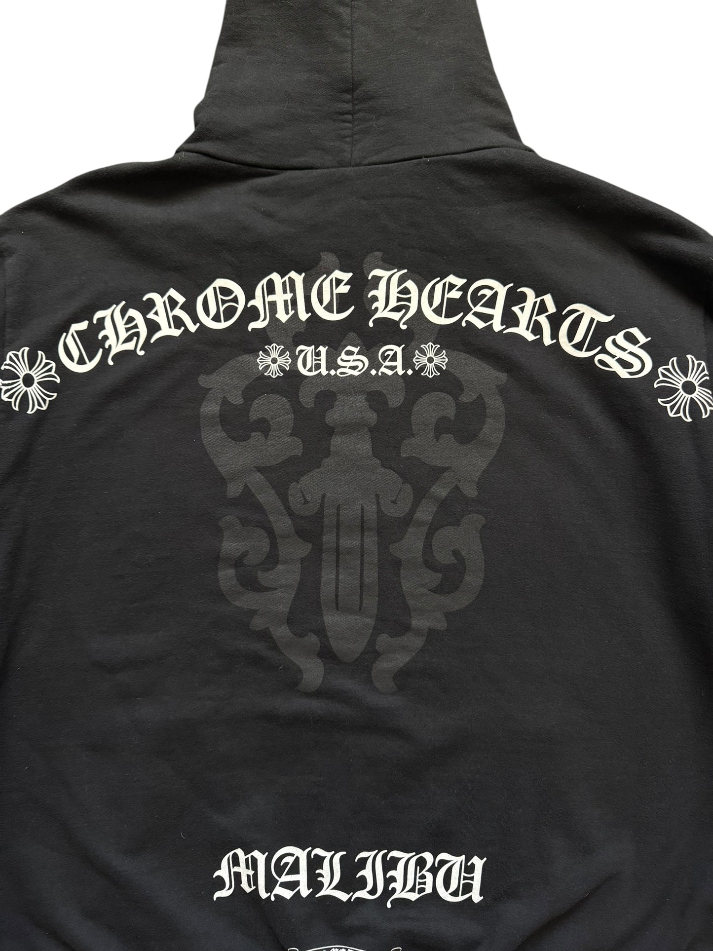 Chrome Hearts Malibu Vine Dagger Zip Up Hoodie