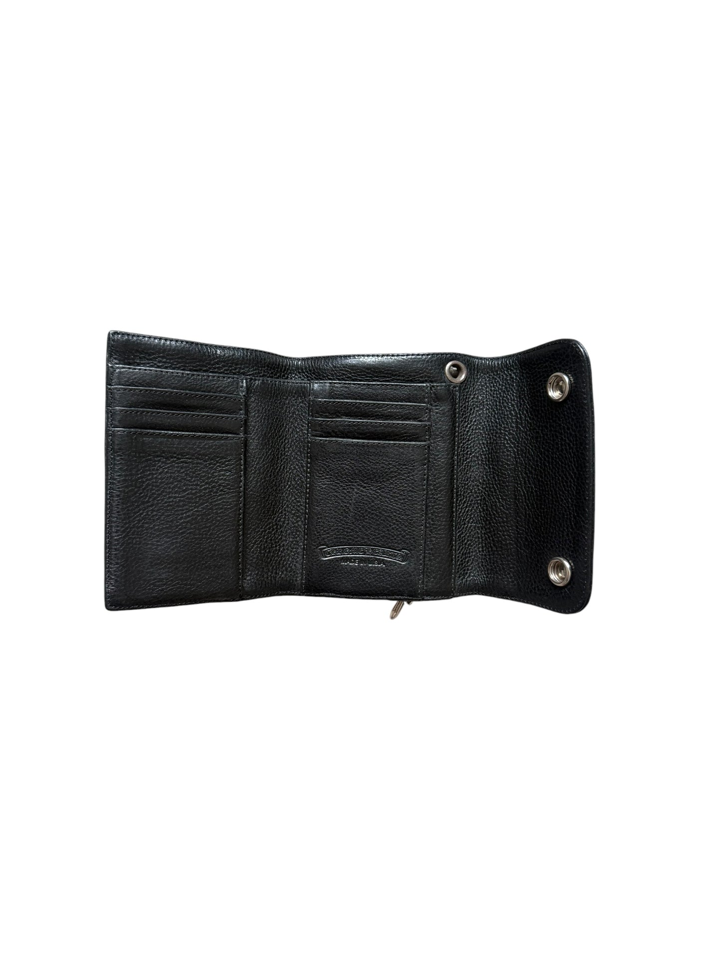 Chrome Hearts Leather Mini Wave Wallet