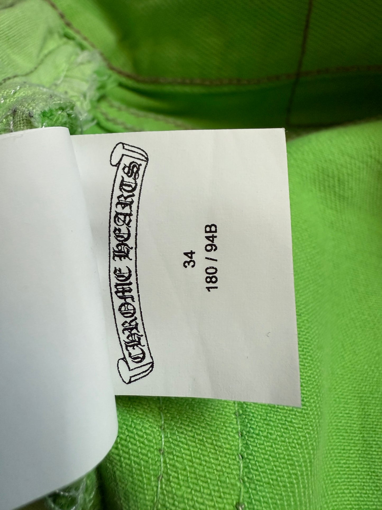 Chrome Hearts Sex Records Green Levis Leather Cross Denim Jeans