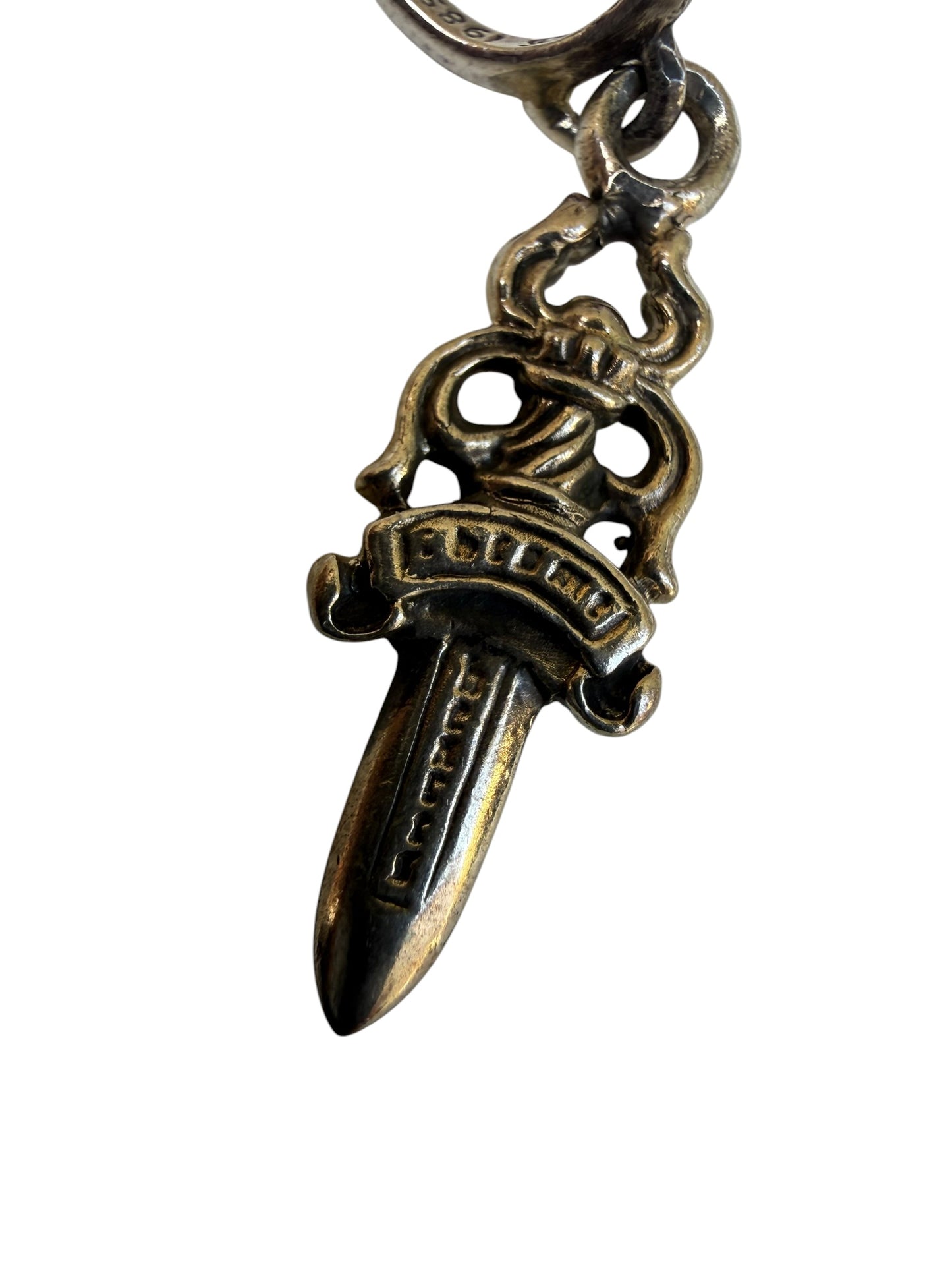 Chrome Hearts Dagger Hoop Silver Earring