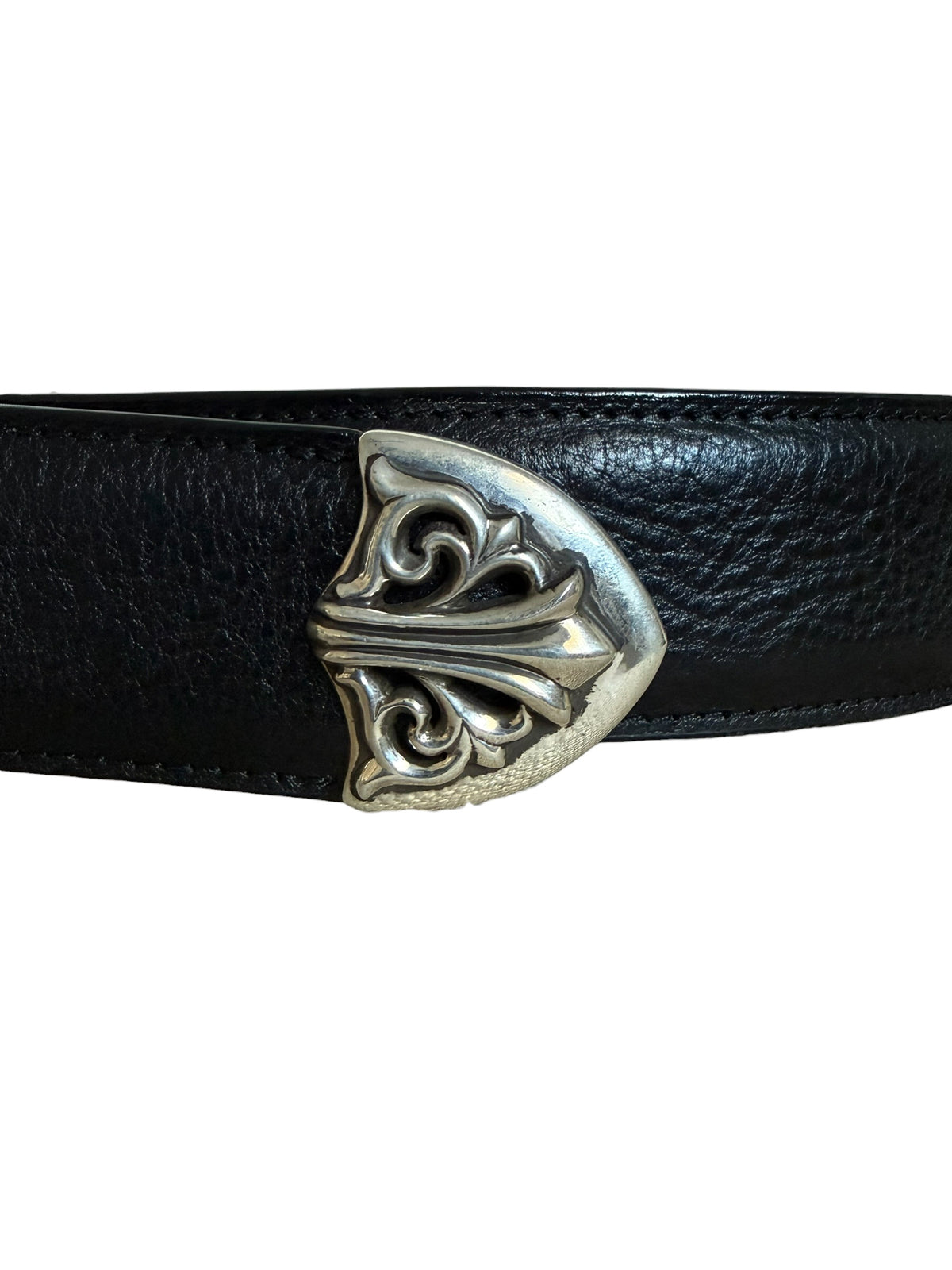 Chrome Hearts Western Floral Leather Belt