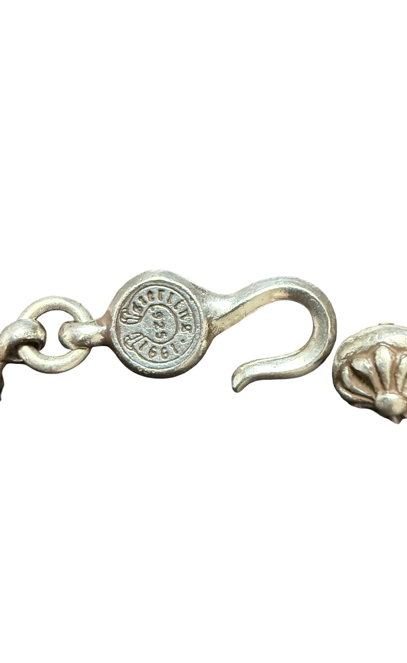 Chrome Hearts Cross Ball Silver Bracelet