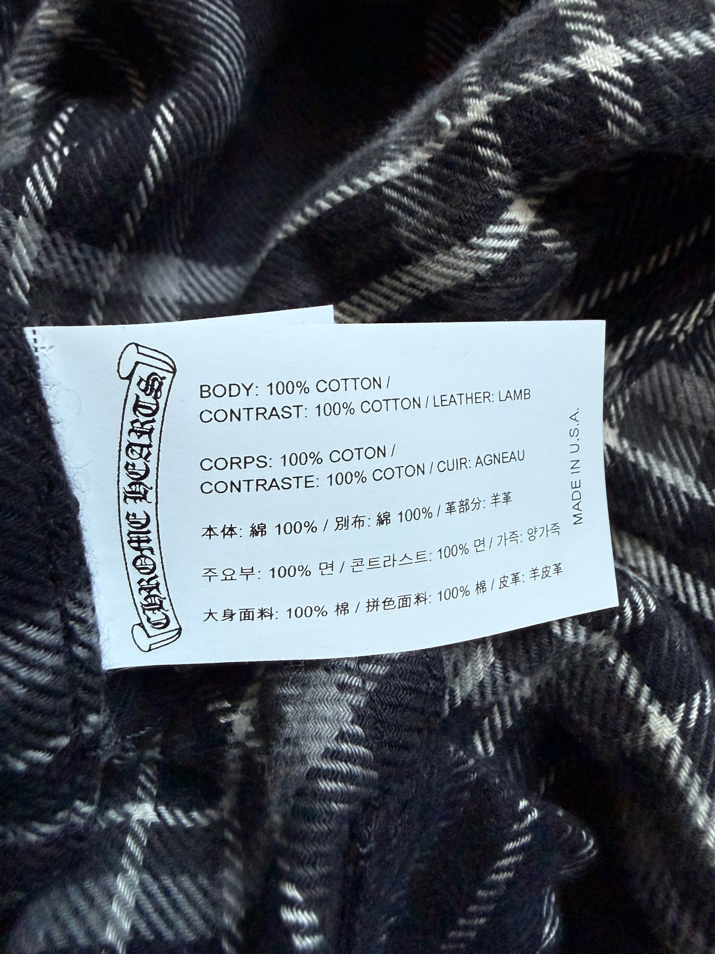 Chrome Hearts After School Flannel Shorts
