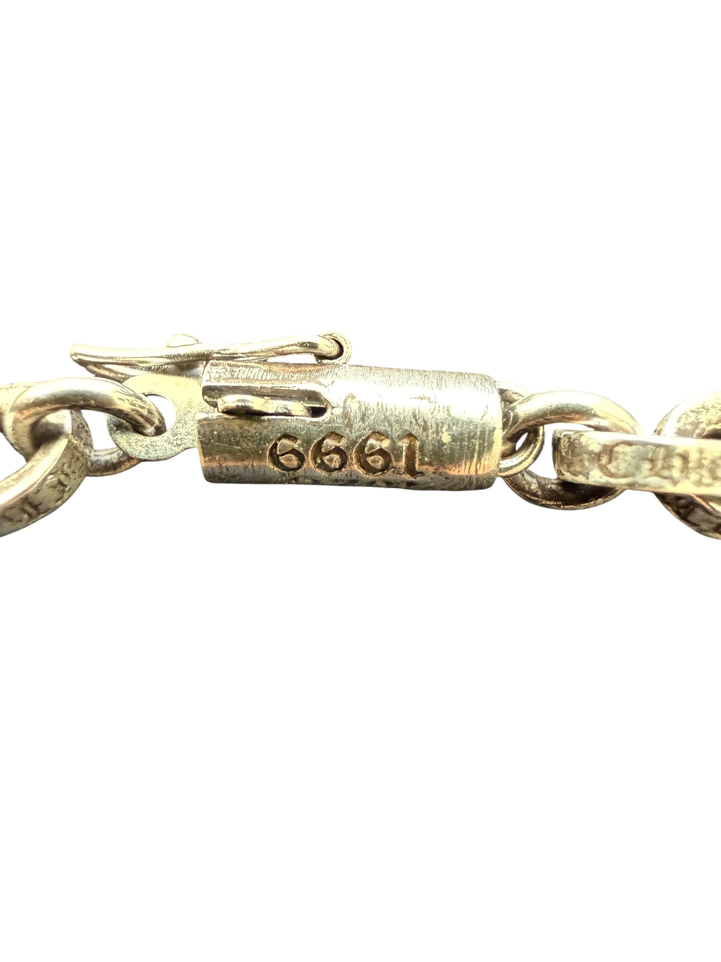 Chrome Hearts Paperchain Silver Necklace 20”