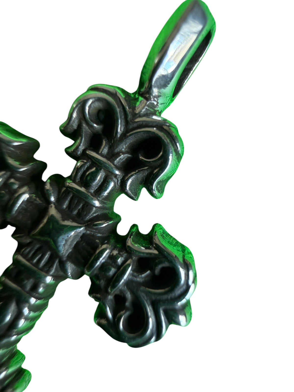 Chrome Hearts Filigree Cross Silver Charm