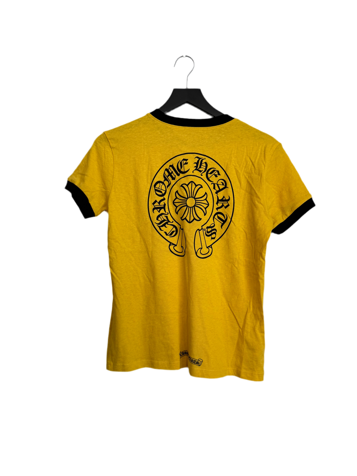 Chrome Hearts Roller Skates Horseshoe SS T-Shirt Yellow