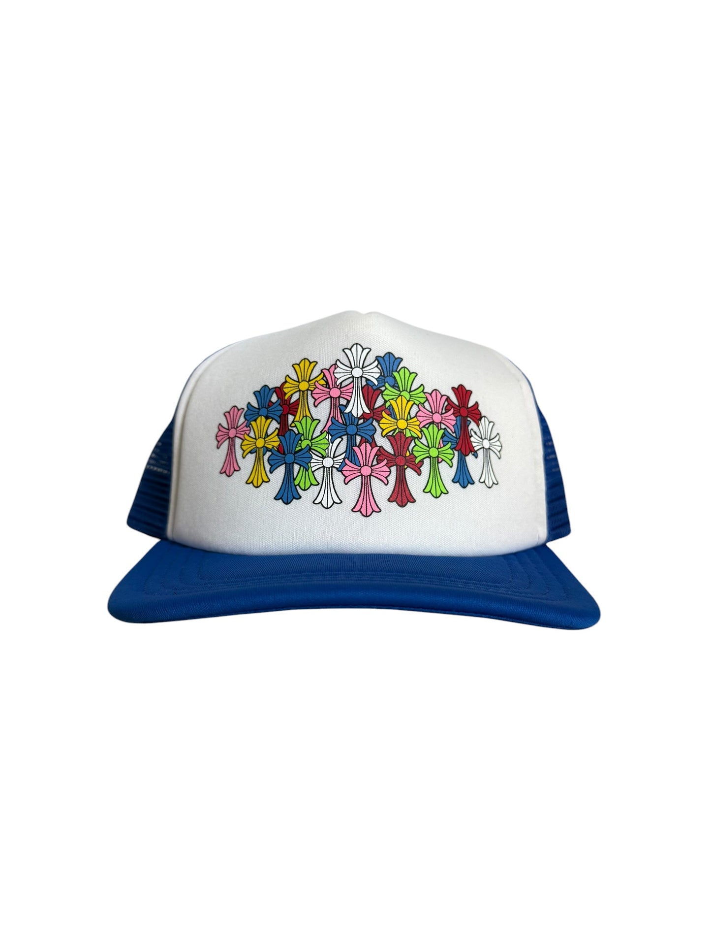 Chrome Hearts Multicolor Rainbow Cross Trucker