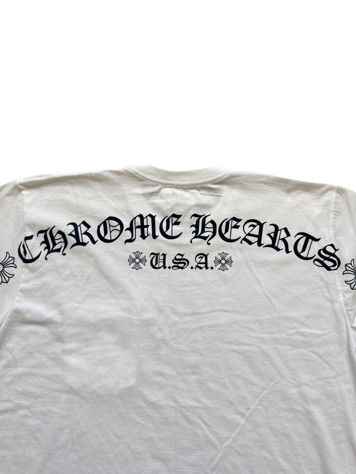 Chrome Hearts USA Script Logo Short Sleeve T-Shirt