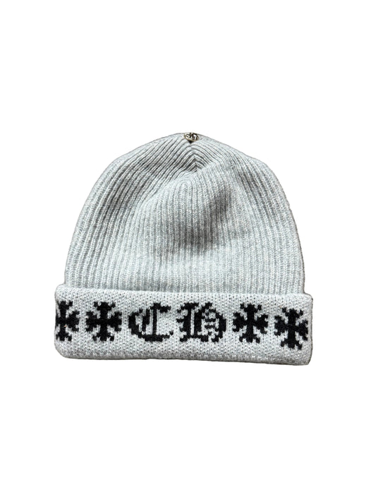 Chrome Hearts Big Daddy Cashmere Beanie Grey
