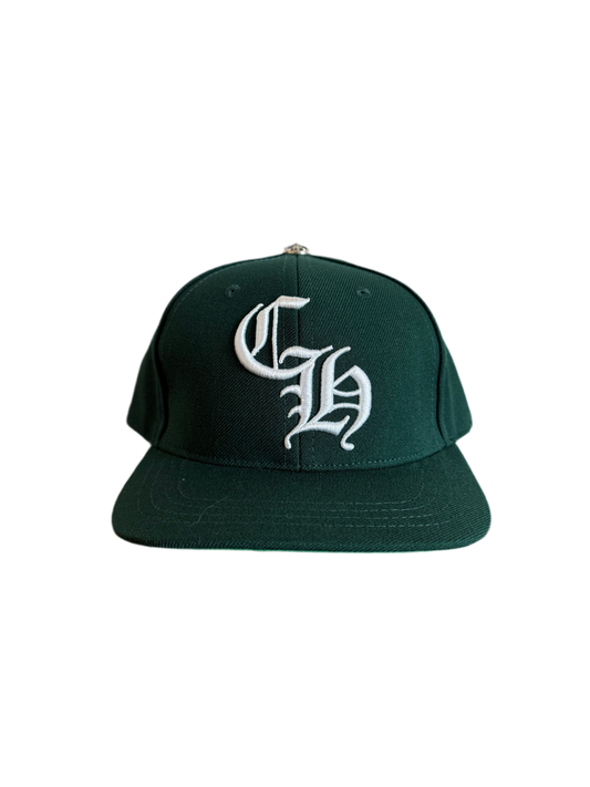 Chrome Hearts CH Logo Snapback Dark Green