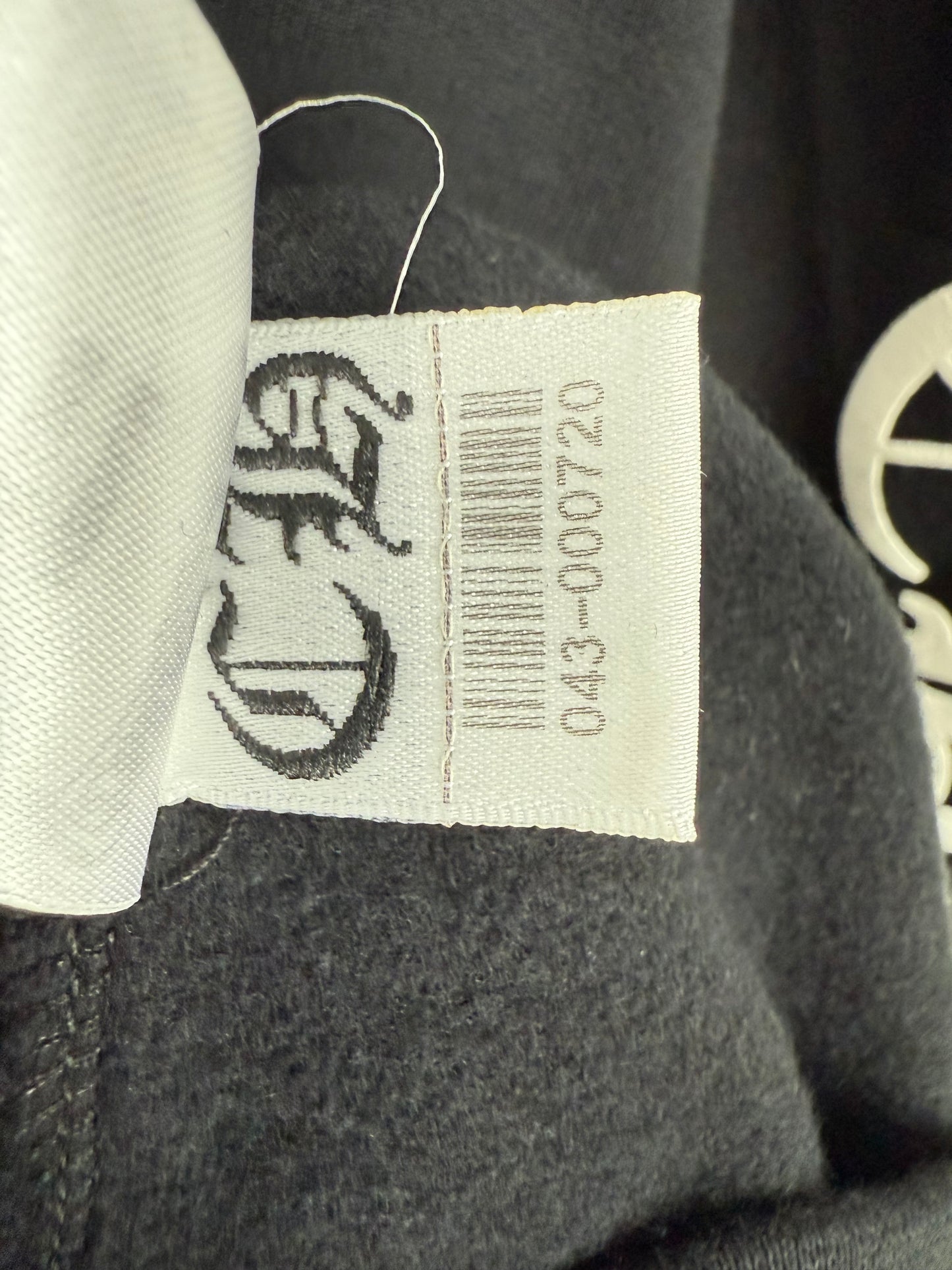 Chrome Hearts Verical Logo Zip Up Hoodie Black