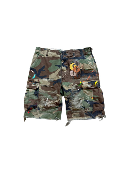 Gallery Dept Camo Cargo G Patch Shorts
