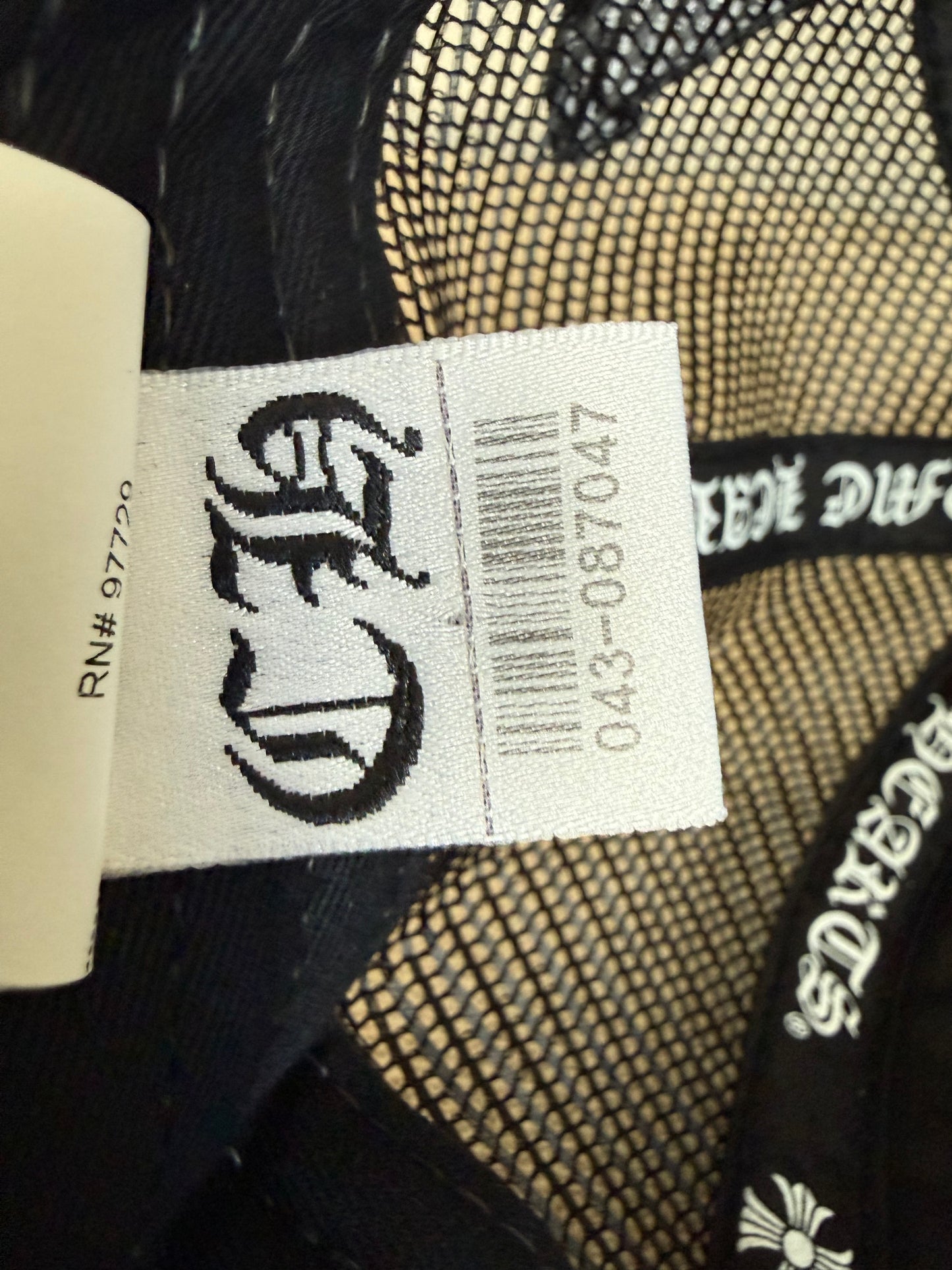 Chrome Hearts Cemetery Leather Patch Trucker