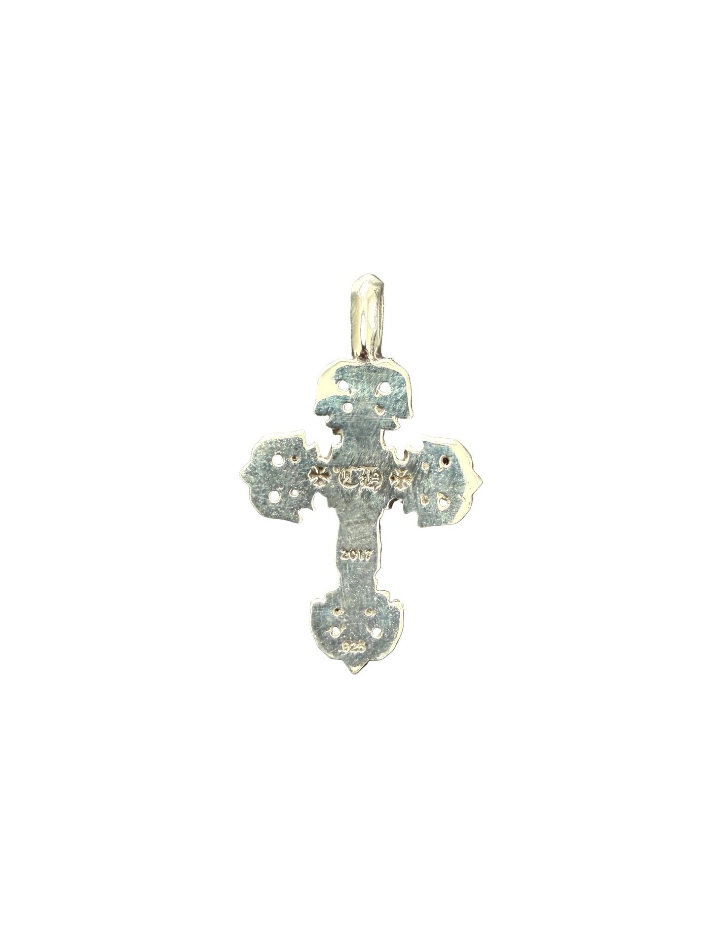 Chrome Hearts Filigree Cross Silver Charm