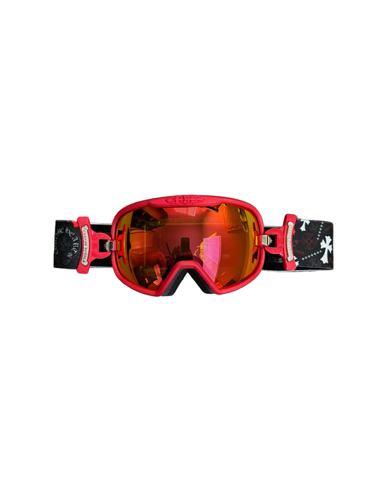 Chrome Hearts Ski Goggles Red Black