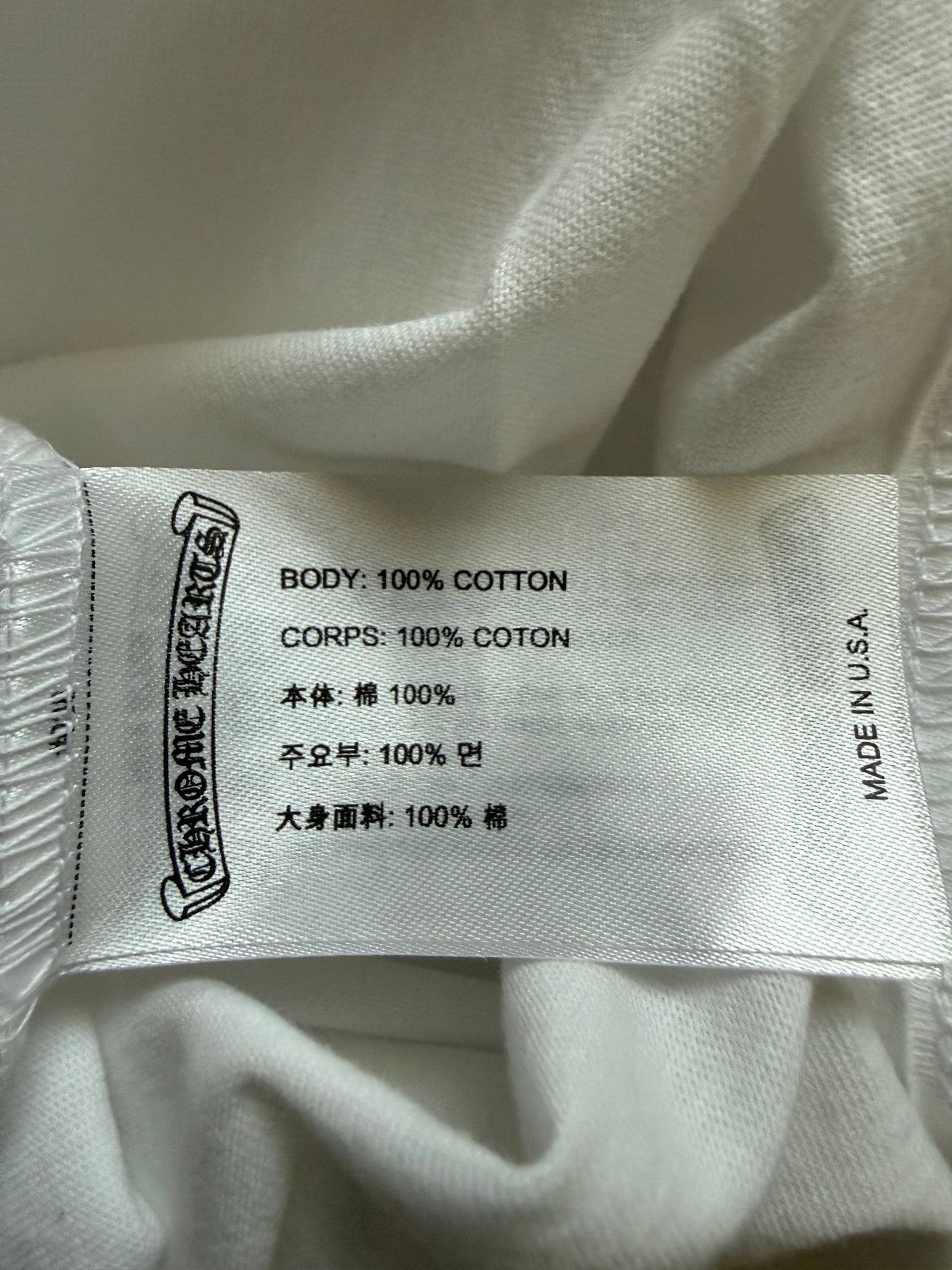 Chrome Hearts USA Script Logo Short Sleeve T-Shirt