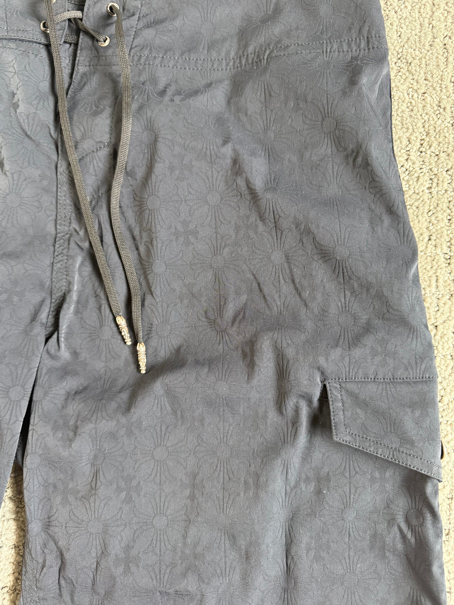 Chrome Hearts Plus Cross Monogram Water Shorts Black