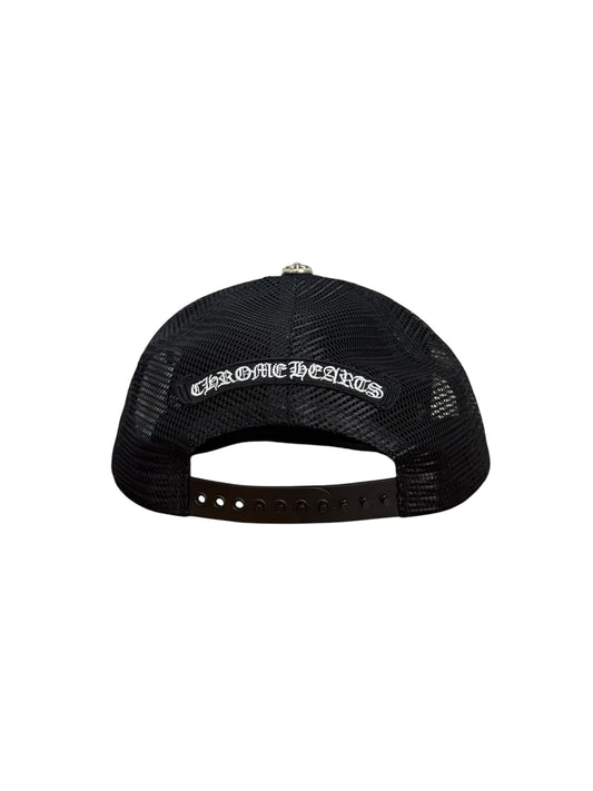 Chrome Hearts Cemetery Leather Patch Trucker Black Pink
