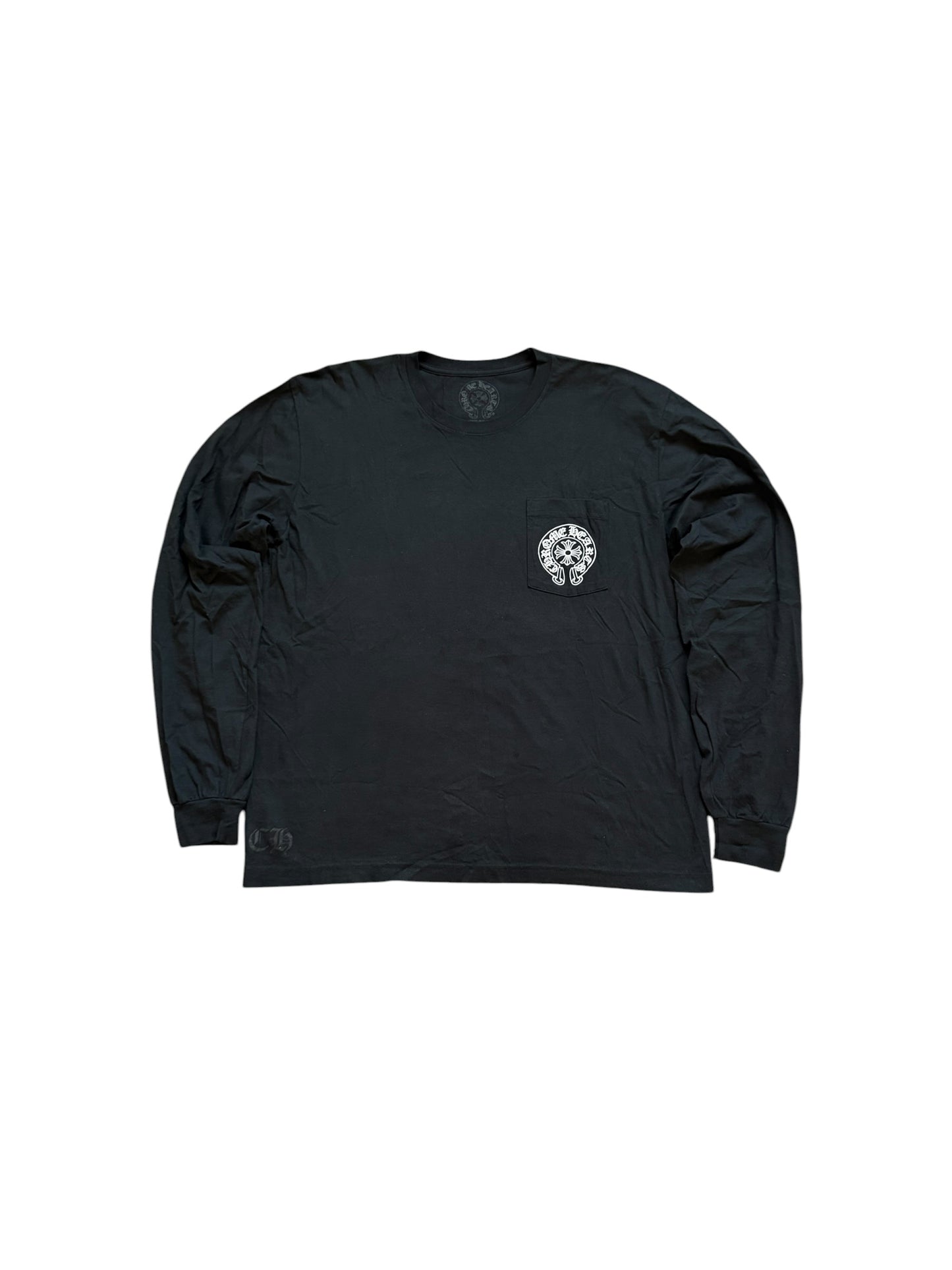 Chrome Hearts Malibu Horseshoe Floral LS T-Shirt