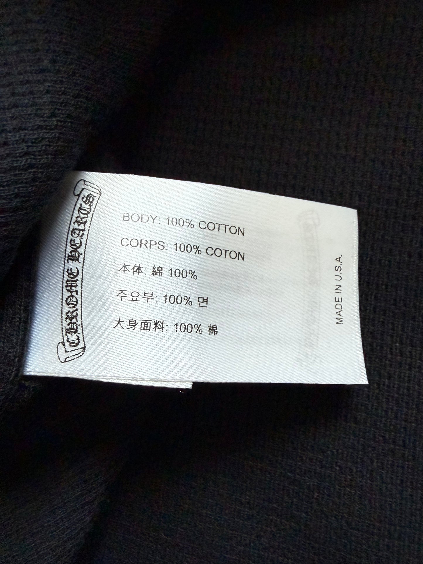 Chrome Hearts Floral Horseshoe Thermal Zip Up Hoodie