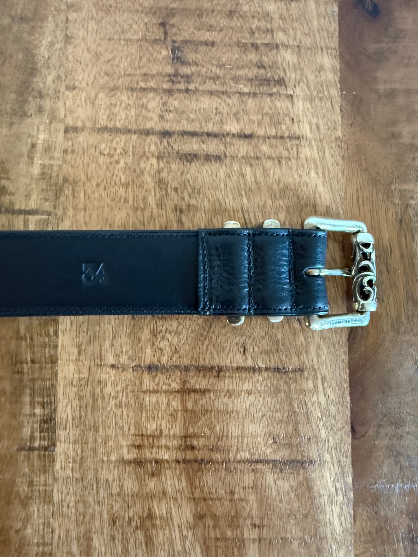 Chrome Hearts Roller Leather Belt