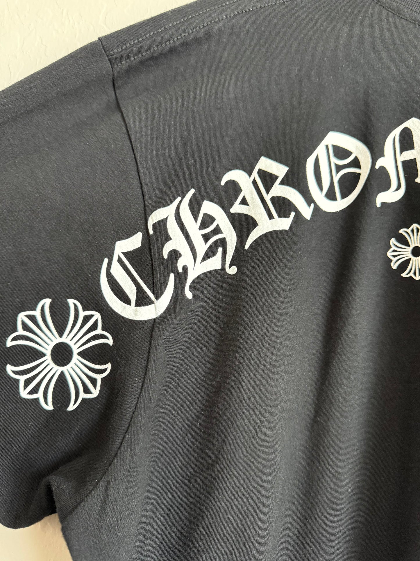 Chrome Hearts USA Spellout Logo SS T-Shirt Black