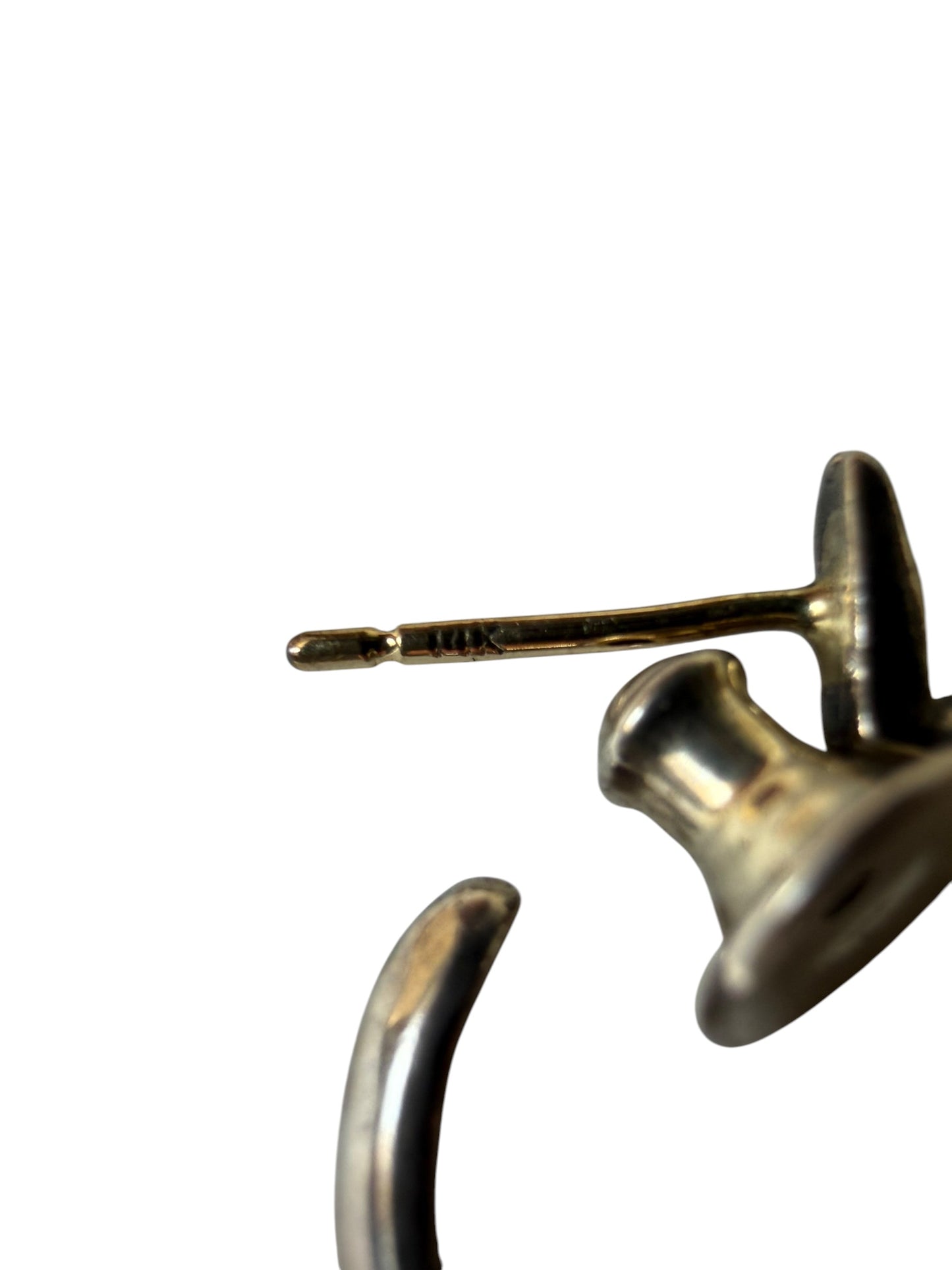 Chrome Hearts Dagger Hoop Silver Earring