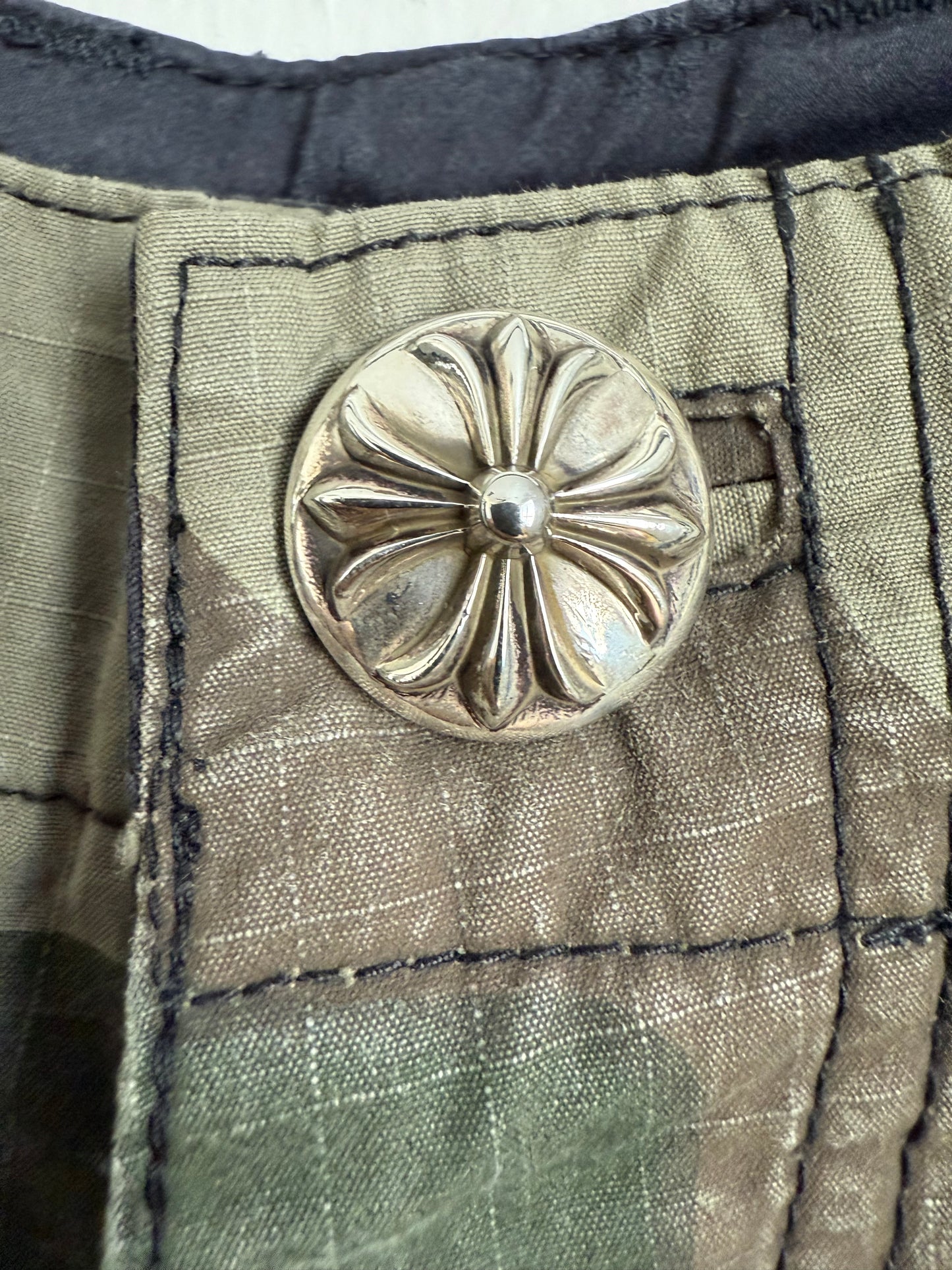 Chrome Hearts Devil Dog Camo Cargo Shorts