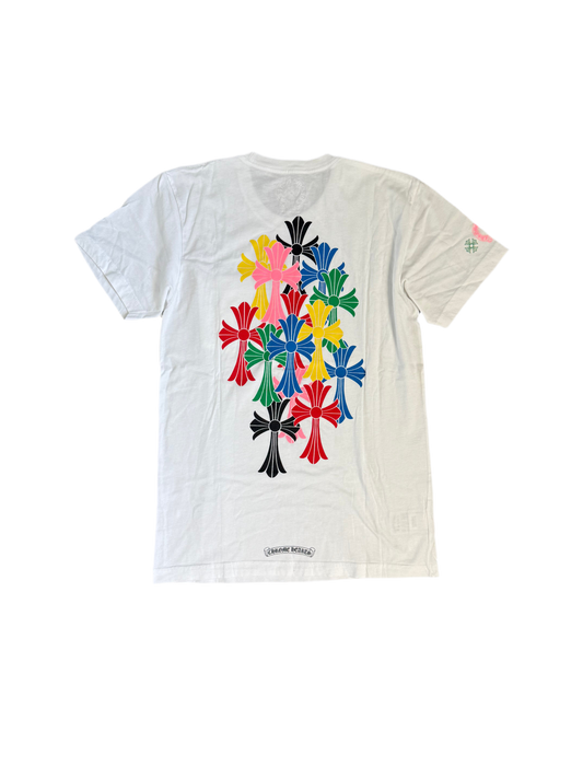 Chrome Hearts Multicolor Cemetery Cross SS T-Shirt White