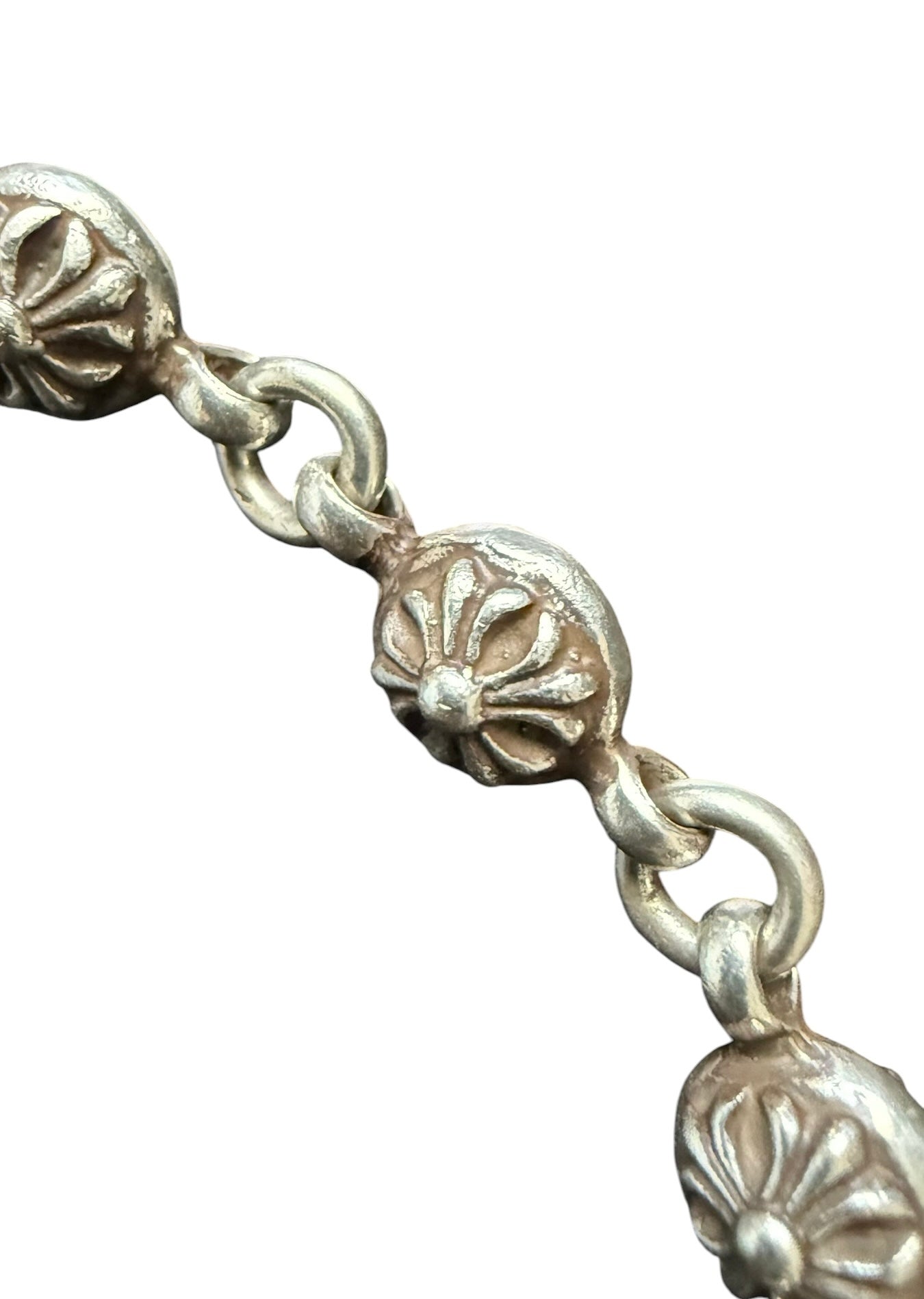 Chrome Hearts Cross Ball Silver Bracelet
