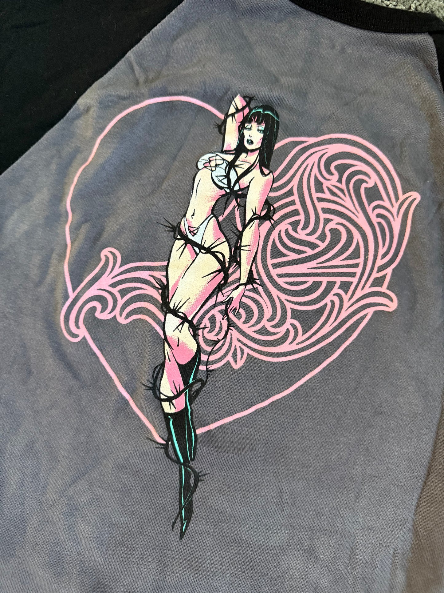 Chrome Hearts Deadly Doll Jersey SS Tee Grey