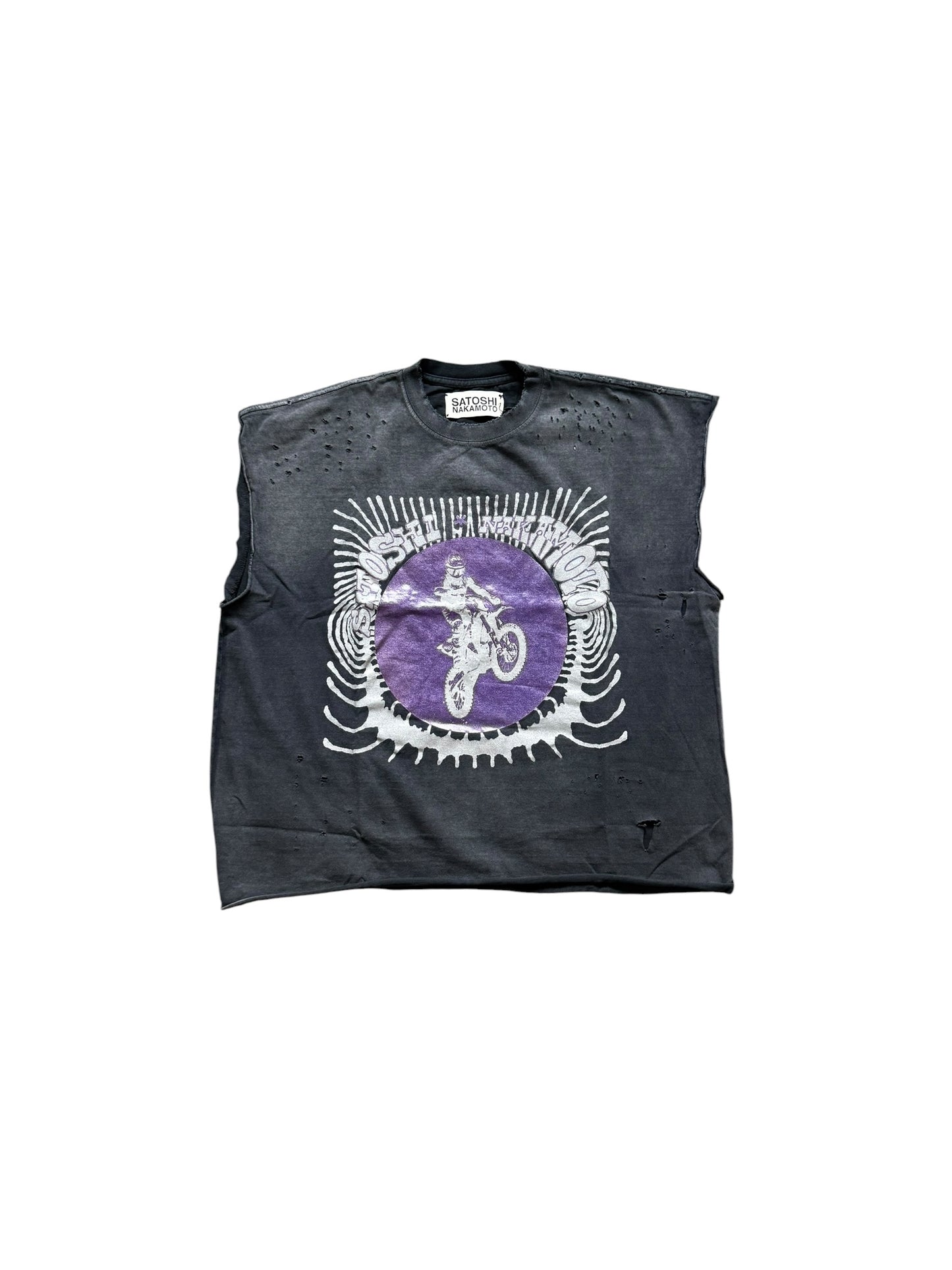 Satoshi Nakamoto Globe Of Death Cutoff T-Shirt