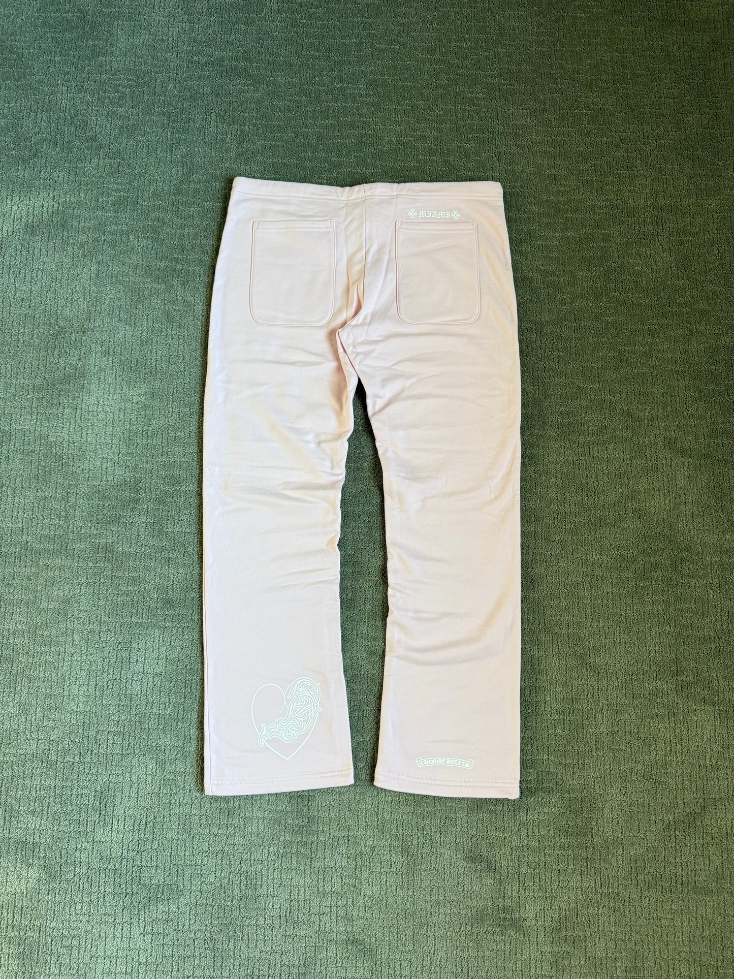 Chrome Hearts Heart Vine Art Basel Sweatpants Pink
