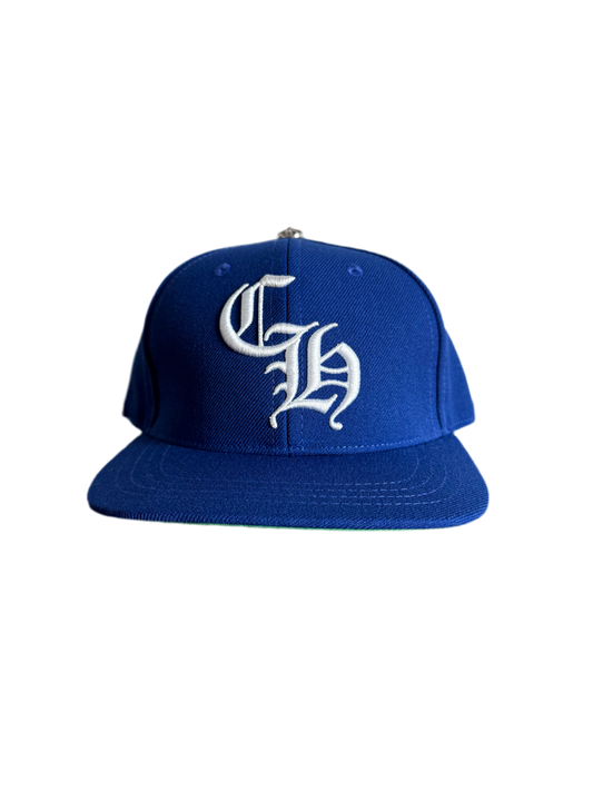 Chrome Hearts CH Logo Snapback Blue/White