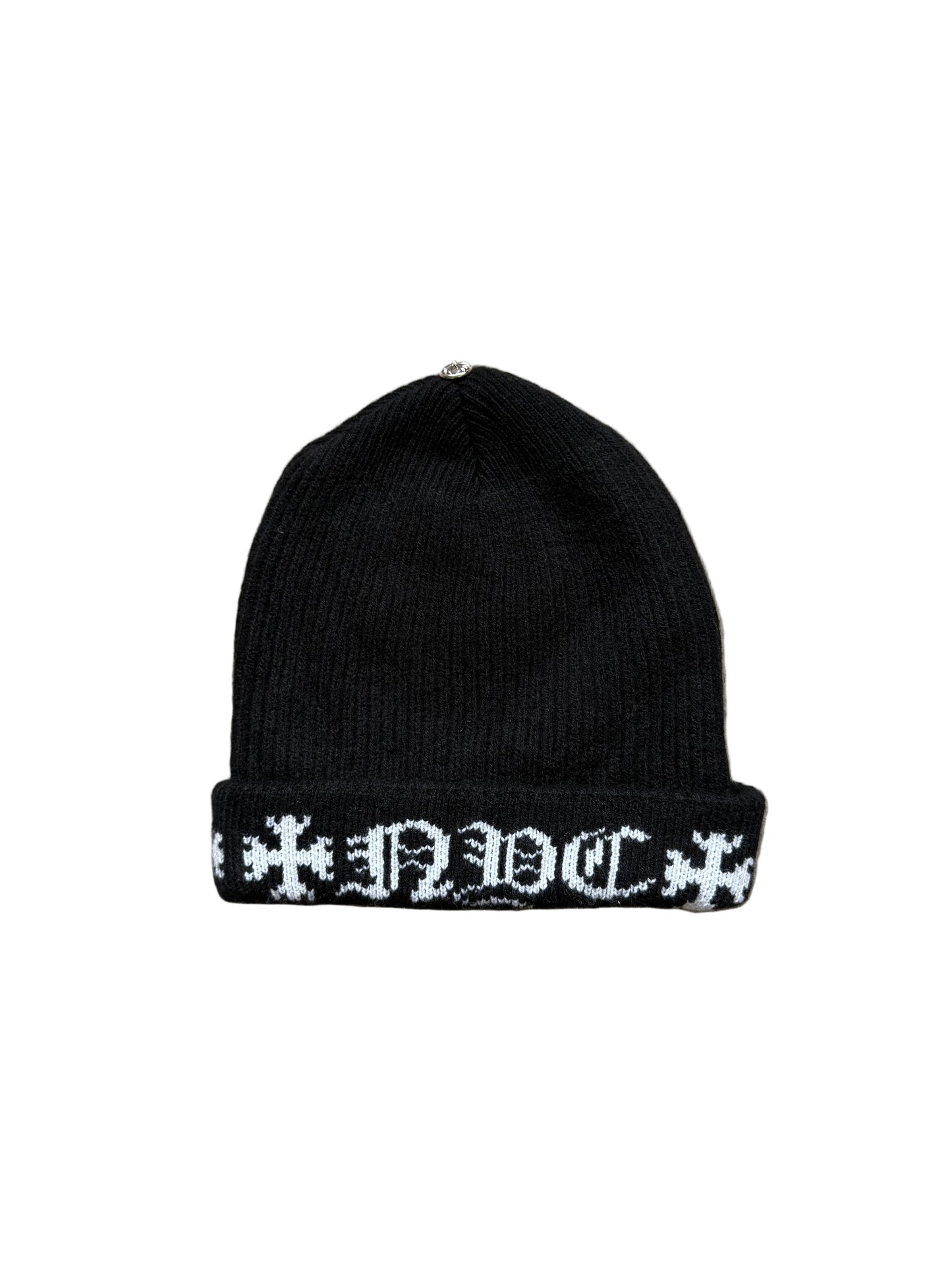 Chrome Hearts NYC Big Daddy Cashmere Beanie Black