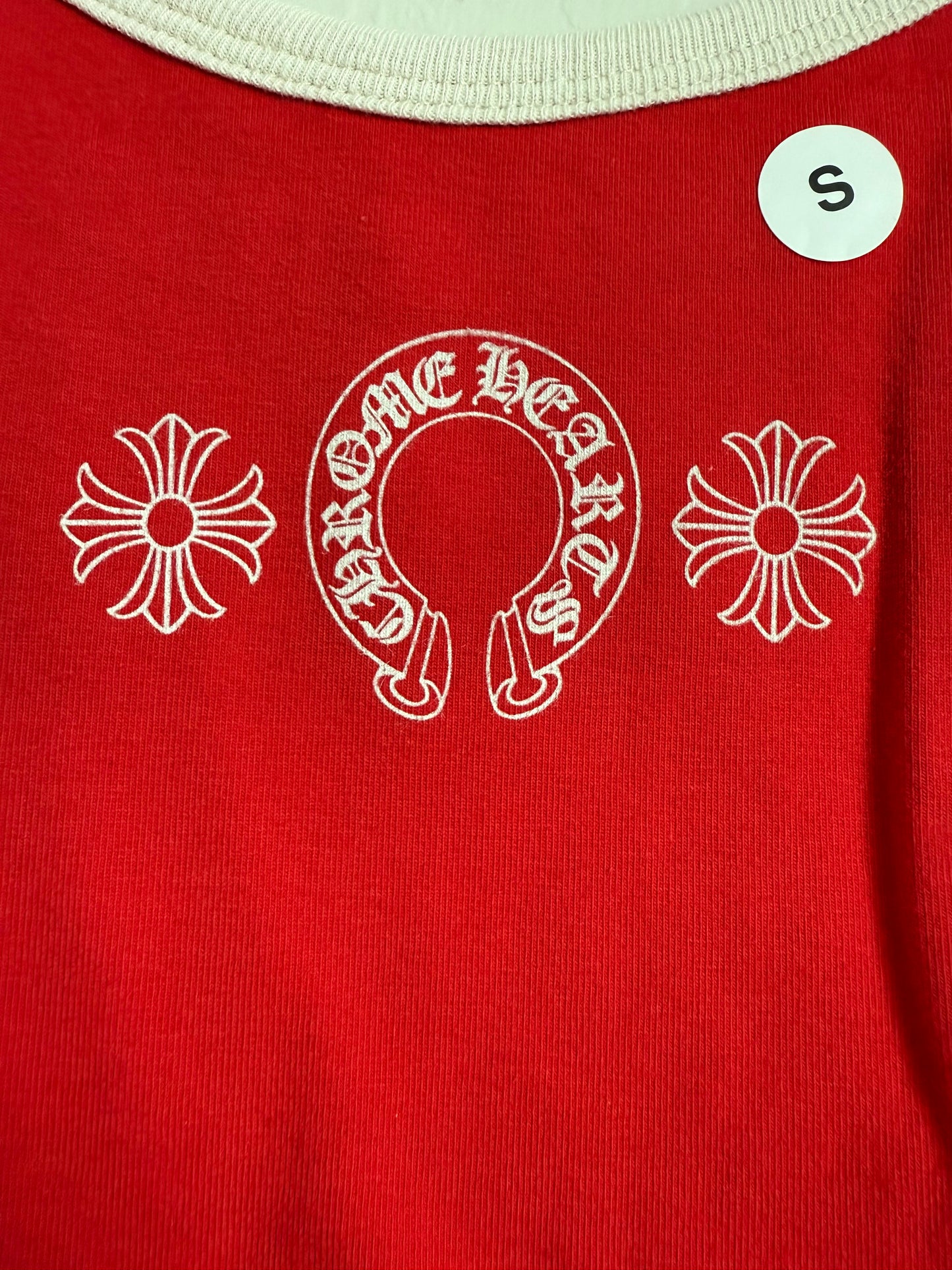 Chrome Hearts Roller Skates Horseshoe Tank Top Red