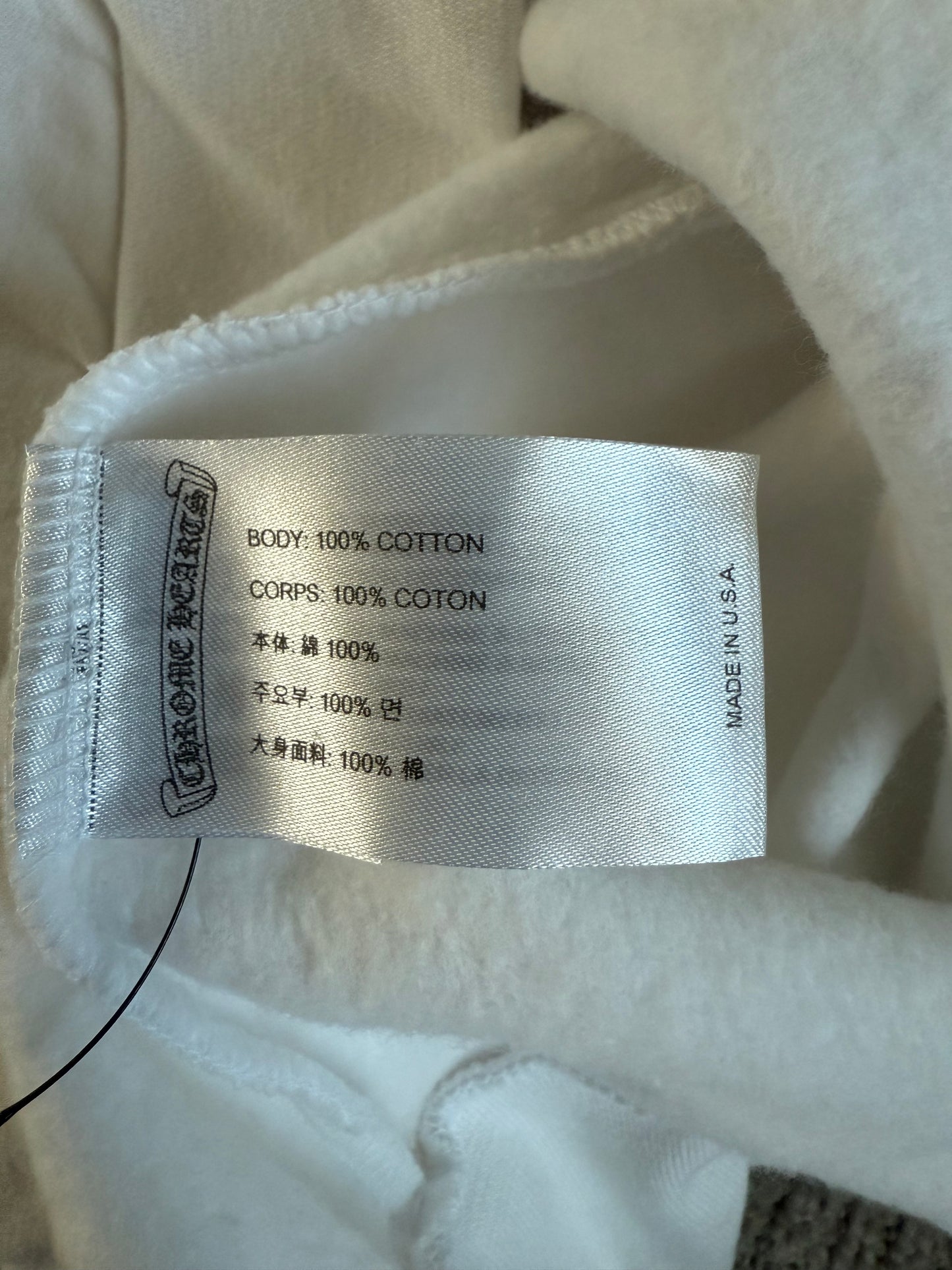 Chrome Hearts Miami Horseshoe Pullover Hoodie White