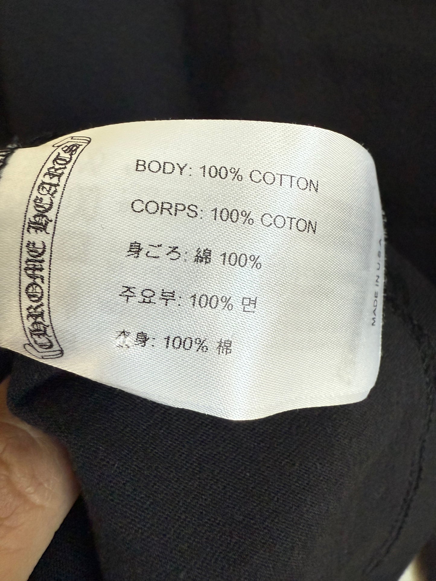 Chrome Hearts Horseshoe Dagger LS T-Shirt Black/Blu