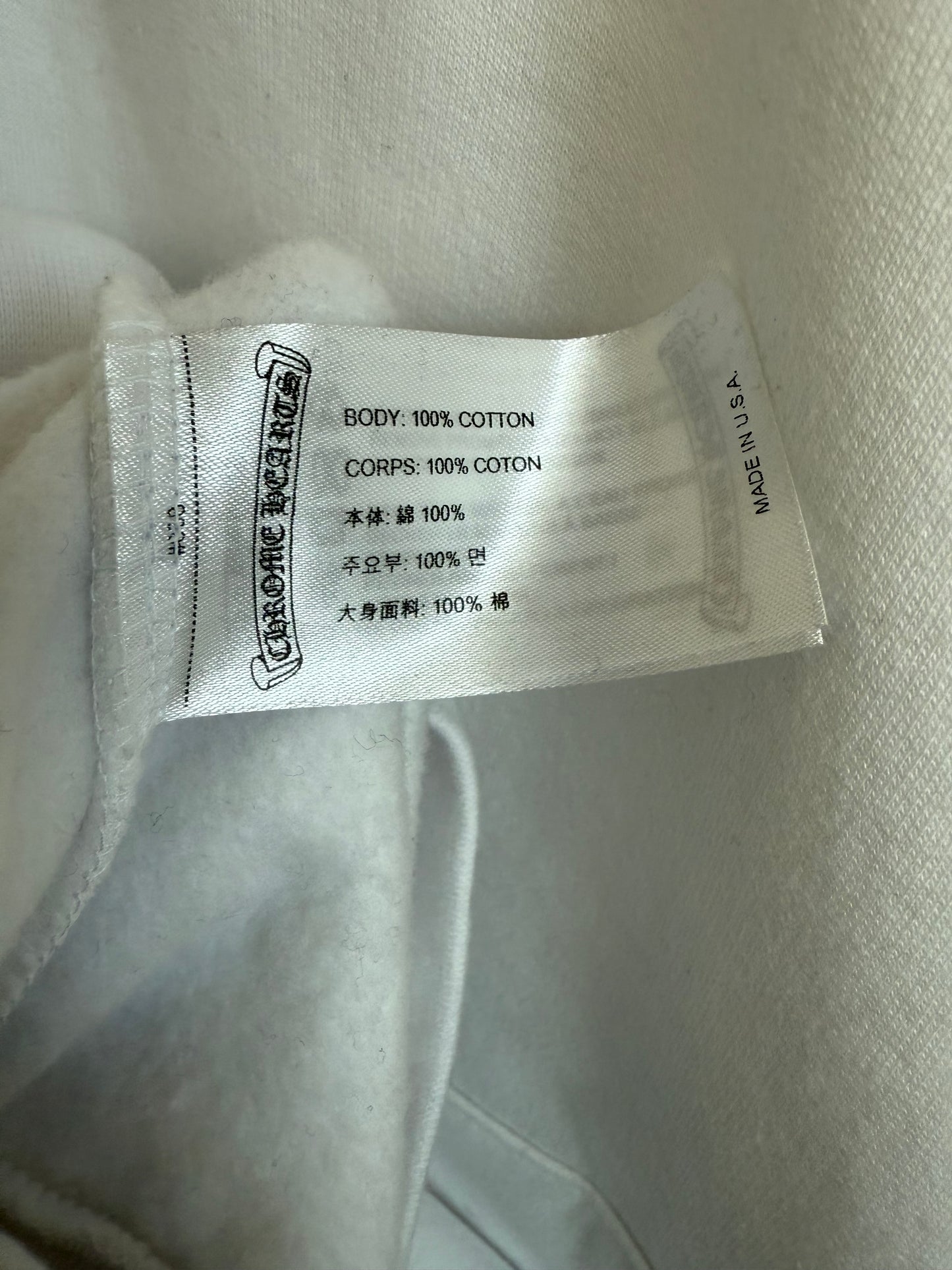 Chrome Hearts Horseshoe Floral Pullover Hoodie White