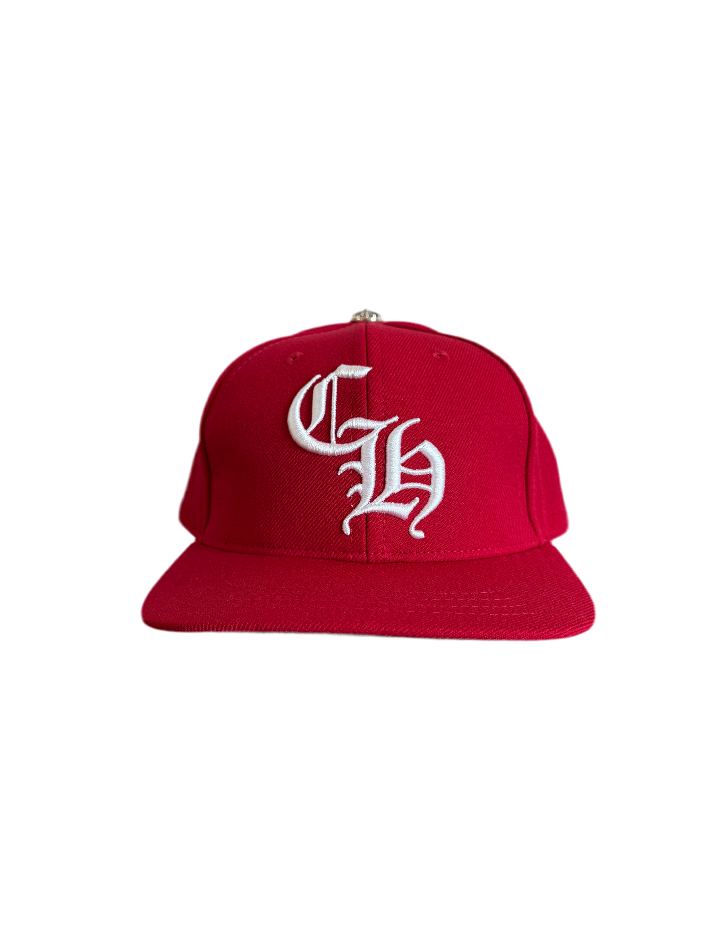 Chrome Hearts CH Logo Snapback Red/White